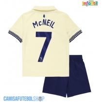 Camisa de time de futebol Everton Dwight McNeil #7 Replicas 2º Equipamento Infantil 2025-26 Manga Curta (+ Calças curtas)